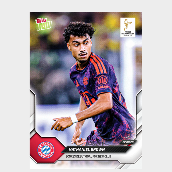 「GOH’S」Nathaniel Brown - 2026-27 Bundesliga Topps NOW® - Card 2 - PR: 1147