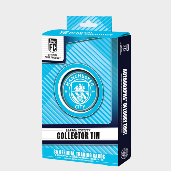 「GOH’S」2026-27 TOPPS Manchester City Collector Tin 曼城鐵盒隊盒