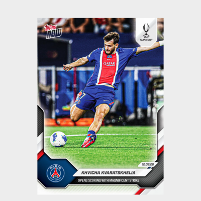 「GOH’S」Khvicha Kvaratskhelia - 2026-27 UCL Topps NOW® Card 3 - PR: 2832