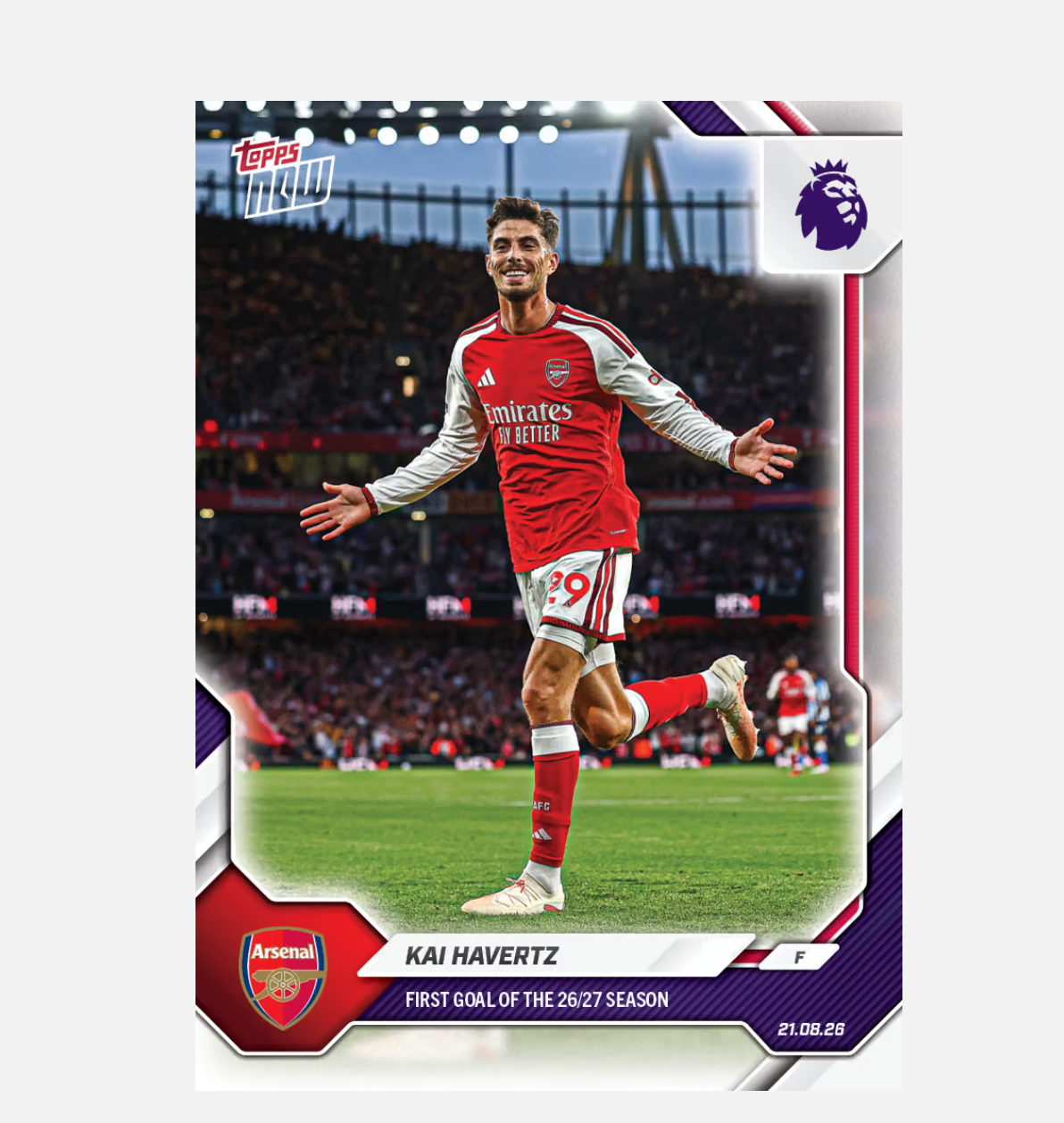 「GOH’S」Kai Havertz - 2026-27 Premier League Topps NOW® - Card 1 - PR: 2428