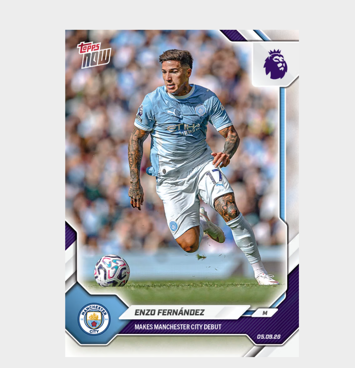 「GOH’S」Enzo Fernandez - 2026-27 Premier League Topps NOW® - Card 18 - PR: 1450