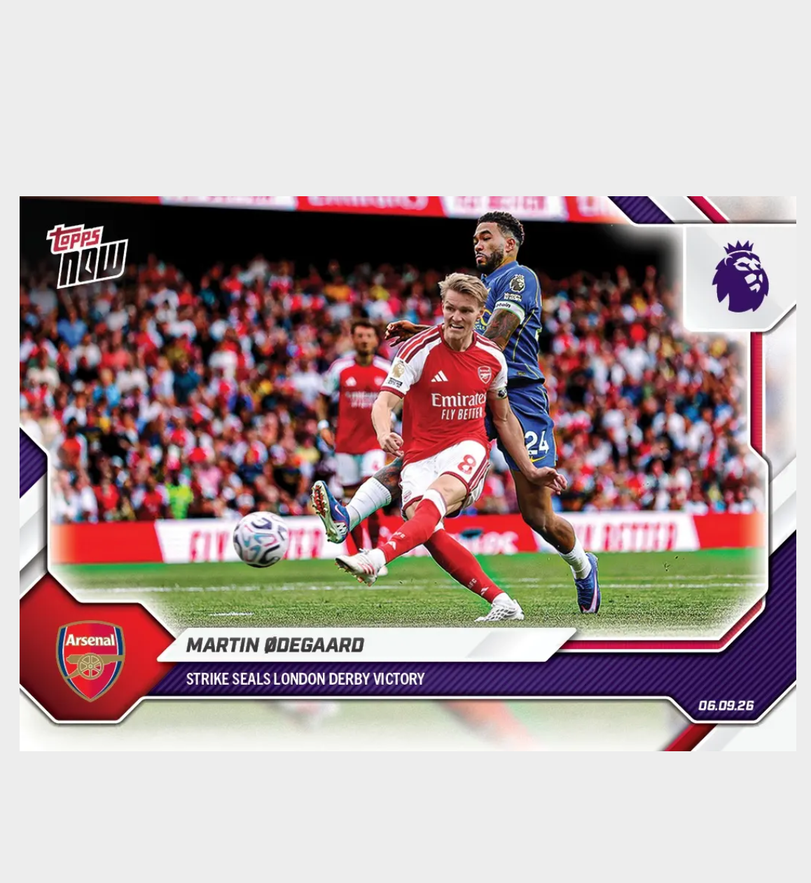 「GOH’S」Martin Ødegaard - 2026-27 Premier League Topps NOW® - Card 21 - PR: 2034